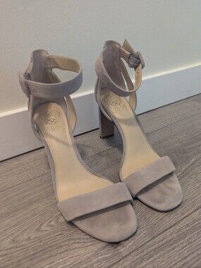 Greige Suede High Heels